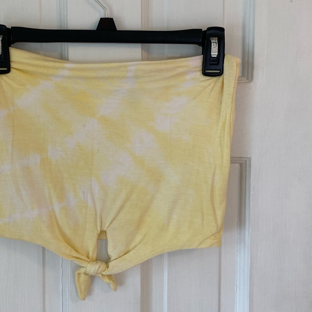 Strapless Tie-Dye Crop Top